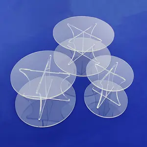 Detachable 3 Tier Clear Acrylic Cake Stand Perspex Acrylic Wedding Cake Separator 3 Tier Acrylic Round Wedding Cake Stand