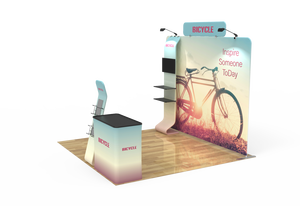 Thiết kế mới nước mùa thu TV Kệ hiển thị đứng xách tay 10x10ft triển lãm thương mại Booth - Product Image 4