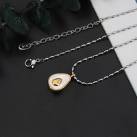Trang Sức Ngọc Trai Phong Cách Hawaii Vòng Cổ Trái Cây Quả Bơ Vòng Cổ Trang Trí Vàng 18K Mạ Titan Hình Con Voi