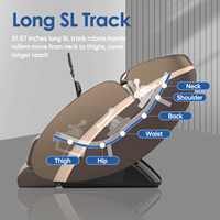 Silla de Masaje 4D Zero Gravity con Mecanismo SL Track, Control por Voz, Detección Inteligente de Dolor, Control por Aplicación, 27 Programas Automáticos, Masaje Corporal Completo