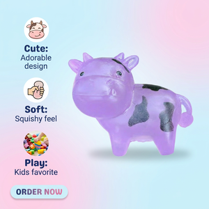 Vache qui change de couleur, jouet anti-stress souple en TPR, texture maltose, à presser, pour enfants et adultes, vente en gros - Product Image 5