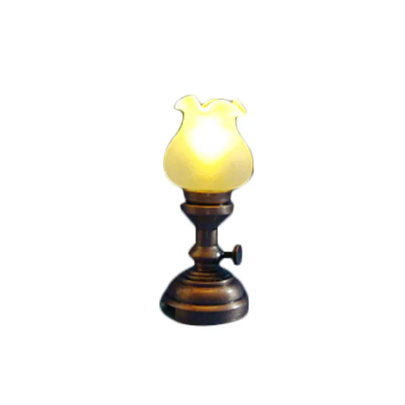 Lámpara de casa de muñecas, luces en miniatura de mesa, LED/batería de una pulgada, 112