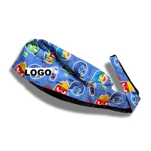 Cuffia Chirurgica in Cotone Traspirante con Stampa Fantasia Zucchero e Spezie, Fodera in Raso, Assorbente, Unisex, per Uso Ospedaliero - Product Image 4