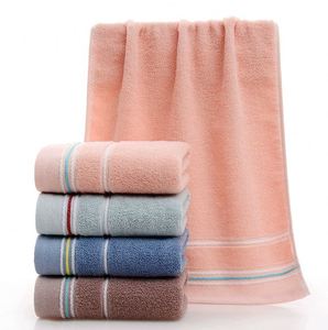 Serviette rayée en pur coton, best-seller en vente directe, couleur unie et multicolore, technique de tissage domestique - Product Image 2