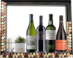 A parete in metallo di colore nero supporto di bottiglia di vino con tappo del vino della rack <span class=keywords><strong>holder</strong></span> per la decorazione domestica - Product Image 2