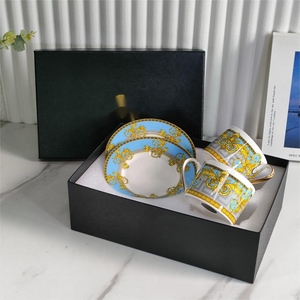 Vente en gros du meilleur ensemble de tasses et soucoupes à café de luxe pour salon familial - Product Image 2