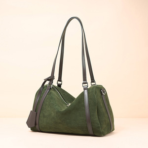 Bolso de Hombro Tipo Cubo de Cuero Genuino de Vaca Premium, Diseño Vintage Personalizado, de Alta Gama y Versátil para Mujer, Tendencia 2026 - Product Image 1