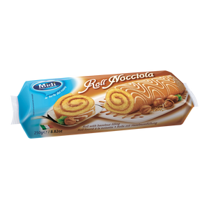 Midi Nocciola G.250X11 Rouleau de noix frais 250g Sachet Dessert - Product Image 1