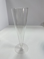 Gobelet à vin jetable en plastique PS transparent de qualité alimentaire, incassable, pour mariage, banquet, fête, pique-nique