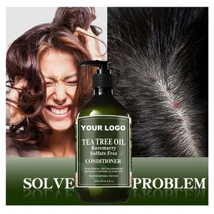 Champú y Acondicionador Natural para el Crecimiento del Cabello de Marca Privada, Sin Sulfatos, Orgánico, con Menta y Árbol de Té, Anticaspa para Hombres - Product Image 3