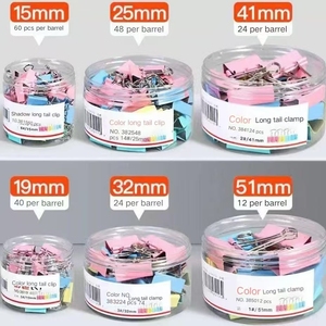 Hot Bán Đầy Màu Sắc Kim Loại Chất Kết Dính <span class=keywords><strong>Clip</strong></span> 15 Mm 19Mm 25Mm 32Mm 41Mm 51Mm Giấy <span class=keywords><strong>Clip</strong></span> Chủ Trường Văn Phòng Kim Loại Chất Kết Dính <span class=keywords><strong>Clip</strong></span> - Product Image 5