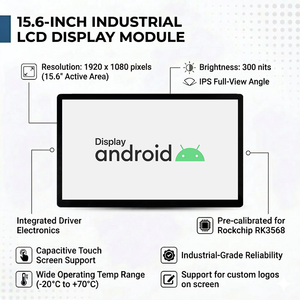 Pantalla LCD Industrial Personalizada de 15.6 Pulgadas RK3568 con Resolución de <span class=keywords><strong>1980x1080</strong></span>, Procesador de Cuatro Núcleos A55 a 2.0GHz, 2GB de RAM DDR3 y Soporte RS485 - Product Image 2