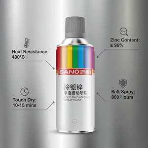 Spray de galvanisation à froid riche <span class=keywords><strong>en</strong></span> <span class=keywords><strong>zinc</strong></span> 96% 800H, résistant aux projections de sel, apprêt riche <span class=keywords><strong>en</strong></span> <span class=keywords><strong>zinc</strong></span>, peinture antirouille pour la <span class=keywords><strong>réparation</strong></span> de l'acier - Product Image 1