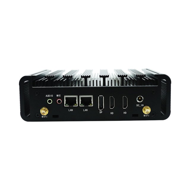 New Super Cheap Fanless Industrial Mini PC Intel Corei3-10110u DDR4 SSD Win10 2COM 2LAN HD 2.0 3 Display