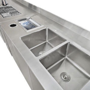 Бар Lanxin из нержавеющей стали, стойка регистрации кафе, бар с молочным чаем, интегрированная Настройка - Product Image 4