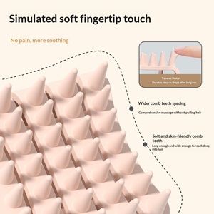 <span class=keywords><strong>Brosse</strong></span> à shampooing en plastique Little Star, forme créative, 4G, double usage, pour un massage du cuir chevelu et un nettoyage en profondeur - Product Image 4