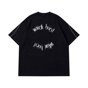 Camiseta Unisex Vintage de High Street Camiseta con estampado reflectante personalizado de algodón de alta calidad - Product Image 2