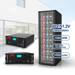 แบตเตอรี่ Lifepo4 ออลอินวัน 48V 100Ah 51.2V ลิเธียมแบบติดตั้งบนชั้นวาง สำหรับเก็บพลังงานแสงอาทิตย์ในบ้าน ระดับการป้องกัน IP65 พร้อมตัวเลือก 150Ah และ 200Ah - Product Image 1