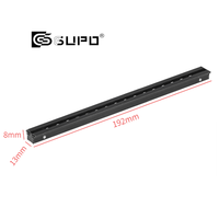 GUPO Mini Projecteur Linéaire sur Rail 24V 7W en Aluminium de Haute Qualité, Projecteur de Rail à Grille