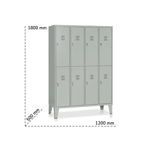 Vestuario de 8 compartimentos Tecnotelai 1200x500x1800mm con patas - Product Image 2
