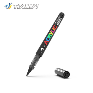 Sıvı Fırça Akrilik Boya Sanat Marker Fineliner Kalem DIY Kart Seramik Taş Cam Kumaş Kumaş Çizim Grafiti - Product Image 3