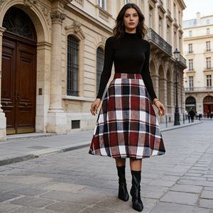 Jupes en jean pour femmes, taille haute, effet usé, longues, mi-longues, tenues décontractées pour tous les jours - Product Image 3