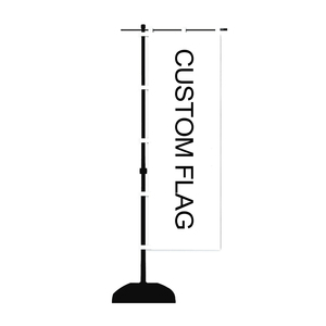 Vendita calda Custom Design Double face Cartoon Nobori Flag Stand di vendita Hot Figure espositore campagna da tavolo Flag Stand - Product Image 3