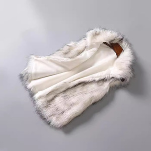 Nouveau européen et américain automne et hiver gilet en fausse fourrure <span class=keywords><strong>mi</strong></span>-long col montant fourrure artificielle cheval Clip veste - Product Image 4