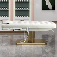 Mobilier de salon de haute qualité rose esthétique spa facial table de massage 3 moteur électrique cils chaise inclinable lit de beauté