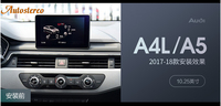 Lecteur Multimédia de Navigation GPS 4G LTE 10.25 "pour Audi A4 B9 2016-2020 Android 12 Auto Stéréo Radio Magnétophone Carplay