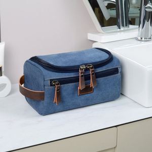 Bolsa de Aseo de Lona de Alta Calidad para Hombre, Kit de Viaje, Accesorios de Viaje - Product Image 5