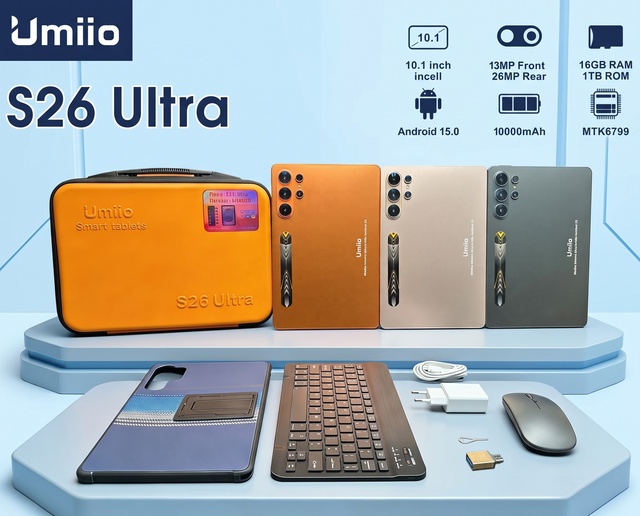 Umiio S26 Dual SIM Android Smart Phone 4G LTE 3GB RAM 32GB ROM Octa Core CPU 16MP Camera  Battery English Operating