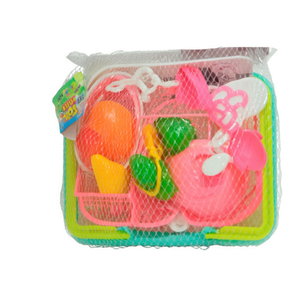 Kids <b>Kitchen</b> Tableware <b>Play</b> Set with Basket Pretend Cooking Accessories Mesh Packed - Product Image 2