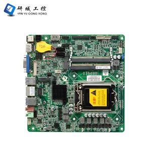 Placa-mãe industrial embutida, h310c ddr4 core i3 i5 i7 mini