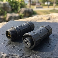 M20 2 3 4 5 7 Pin Wasserdichter Elektrischer LED Außen-Stromkabelstecker, Stecker-Buchse-Verbindung mit Schraubgewinde