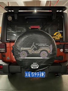 Cubierta de neumático de repuesto <span class=keywords><strong>Jeep</strong></span> <span class=keywords><strong>Wrangler</strong></span> Car 2 con impresión digital Cubiertas de neumático de modelos Bronco <span class=keywords><strong>Jeep</strong></span> <span class=keywords><strong>Wrangler</strong></span> Pattern - Product Image 4