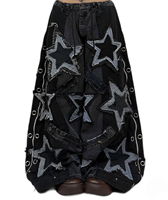 Pantalon en jean noir patchwork style Y2K HaiYao, streetwear hip hop, jeans baggy, vente en gros, haute qualité