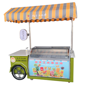Hand Push Cart With <b>Freezer</b> Ice Cream Cart Sale - Product Image 5