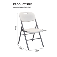Chaises pliantes en acier au carbone pour cérémonies, chaise pliante légère pour événements en plein air, camping, fêtes, haut de gamme