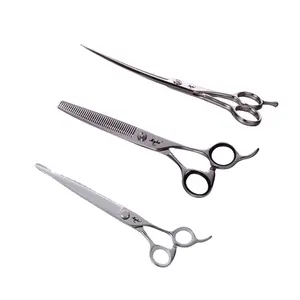 Chuyên nghiệp Pet Dog grooming Kéo cắt Nhật Bản <span class=keywords><strong>VG10</strong></span> thép không gỉ CNC Cheng yonghe - Product Image 1