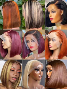 Goedkope Lijmloze Dubbel Getrokken Korte Bob Pruiken Menselijk Haar Kant Voorkant Pruik Voor Zwarte Vrouwen Vietnamese Rauw Haar Hd Lace Frontale Pruik - Product Image 4