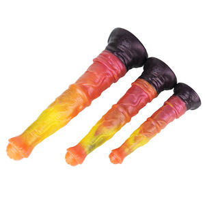 YOCY doppio strato di Silicone Dildo cavallo enorme Dildo con Hard Core gallo Vagina anale masturbarsi Dildo per le donne degli uomini - Product Image 6