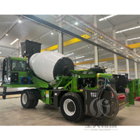 Petit camion de mélangeur de chargement automatique d'individu de capacité du mobile 1.2 pour le béton