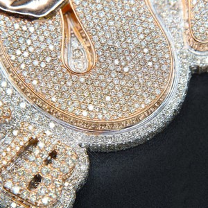 จี้เพชรรูปวงรีเพชรโมอิสที่งดงามพร้อมการตกแต่งที่เป็นประกายสำหรับเครื่องประดับที่หรูหรา - Product Image 4