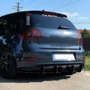 ลิ้นกันชนหลังสีดำเงา สำหรับ Volkswagen Golf 5 MK5 R32 ปี 2005-2008 - Product Image 5
