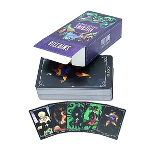 Custom Bulk Paper Original Printed Your Own Tarot Card Decks Design Cartoon Style Psychic Tarot Deck Divination Entertainment