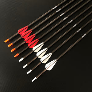 Flèches en carbone March Archery Pure ID 6.2 pour arc à poulies et arc classique, pointes amovibles et accessoires pour <span class=keywords><strong>la</strong></span> chasse et <span class=keywords><strong>la</strong></span> pratique sur cible - Product Image 5