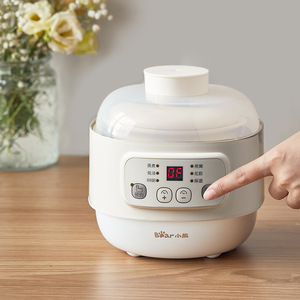 Cuisinière électrique à cuisson lente Bear DDZ-A08T8 blanche 1L multifonction pour la préparation de la nourriture pour bébé avec cuiseur vapeur pour bouillies et ragoûts - Product Image 4