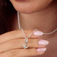 Breloque Moineau Argenté S925 en Argent Sterling Fini à la Main, Petit Pendentif Oiseau, Cadeau pour Amateurs d'Oiseaux, Bijoux DIY à Clipser pour Bracelets et Colliers