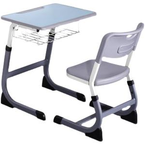 Bureaux et chaises en métal de style français modernes réglables pour les écoles primaires et secondaires maternelles - Product Image 1